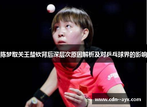 陈梦取关王楚钦背后深层次原因解析及对乒乓球界的影响